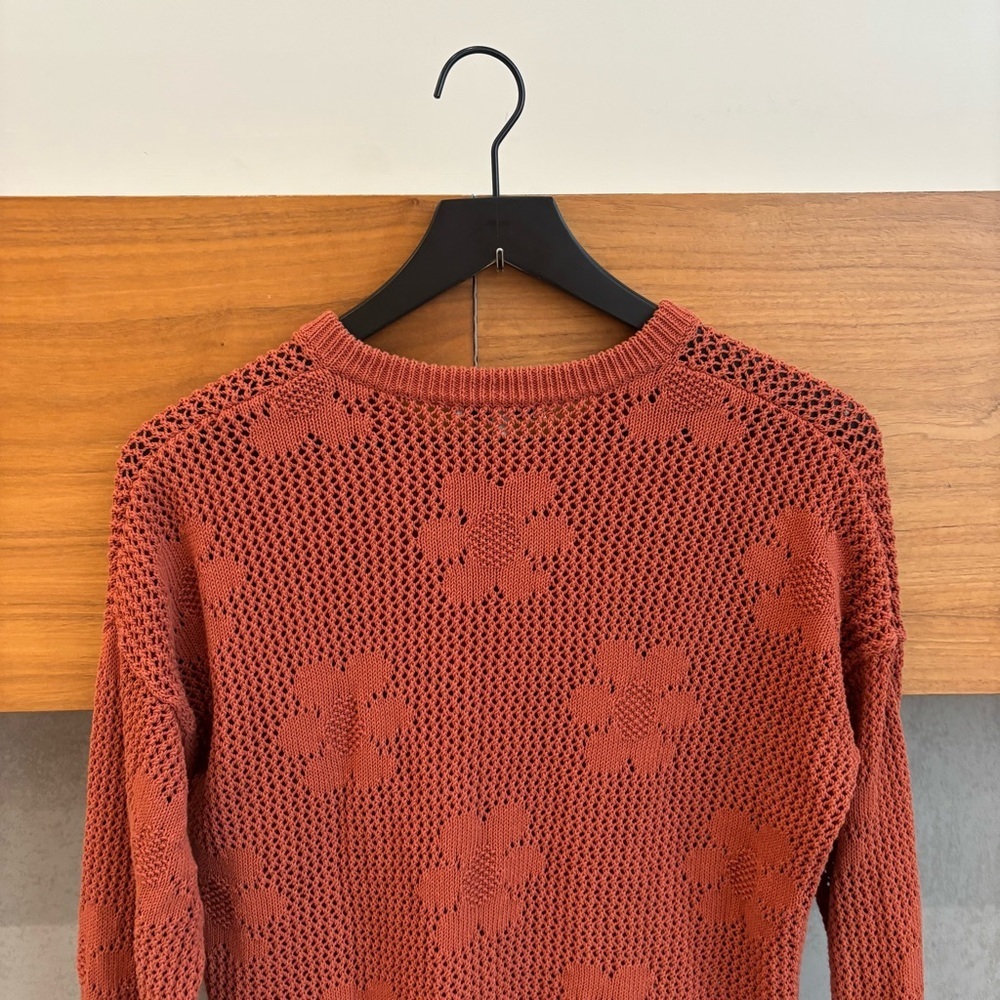 Madewell Floral Open-Stitch Cardigan, Size S - Picture 11 of 13